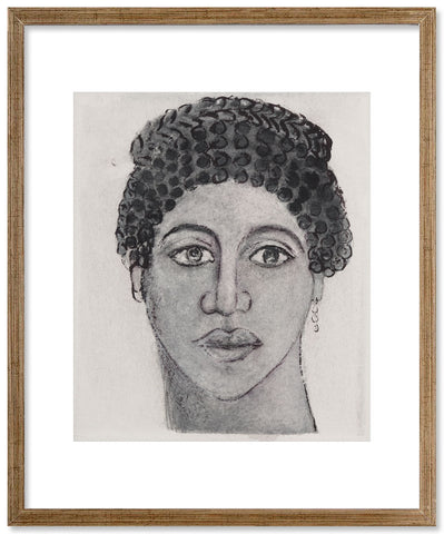 A swarthy beauty - Preliminary drawing