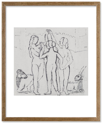 Dance of desire - Preliminary drawing