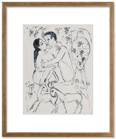 Lovers in the garden - Preliminary drawing